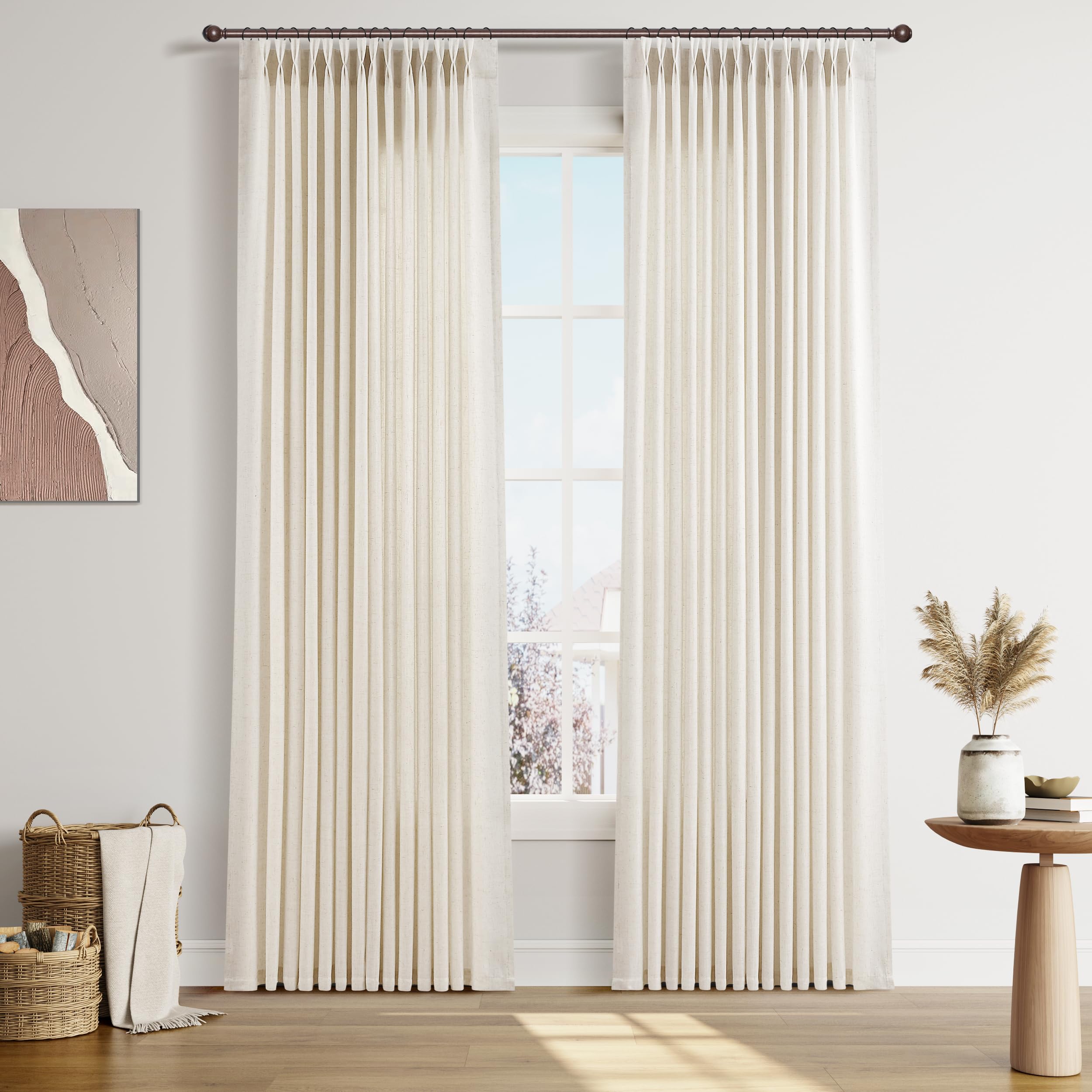 プリーツカーテン 綿洗いざらし平織プリーツカーテン／オフ白 | 無印良品